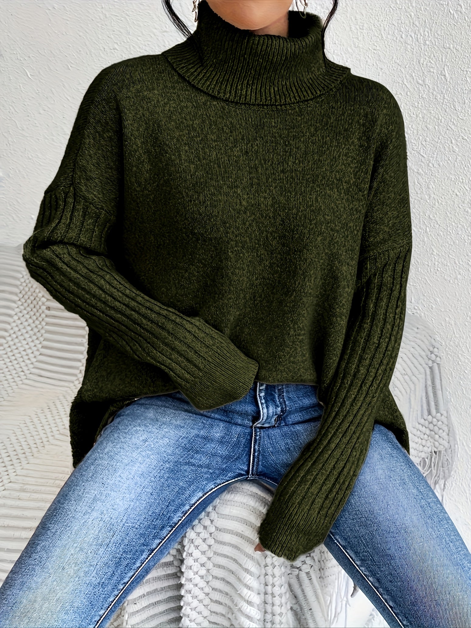 Gabrielle | Pull Col Roulé Ample