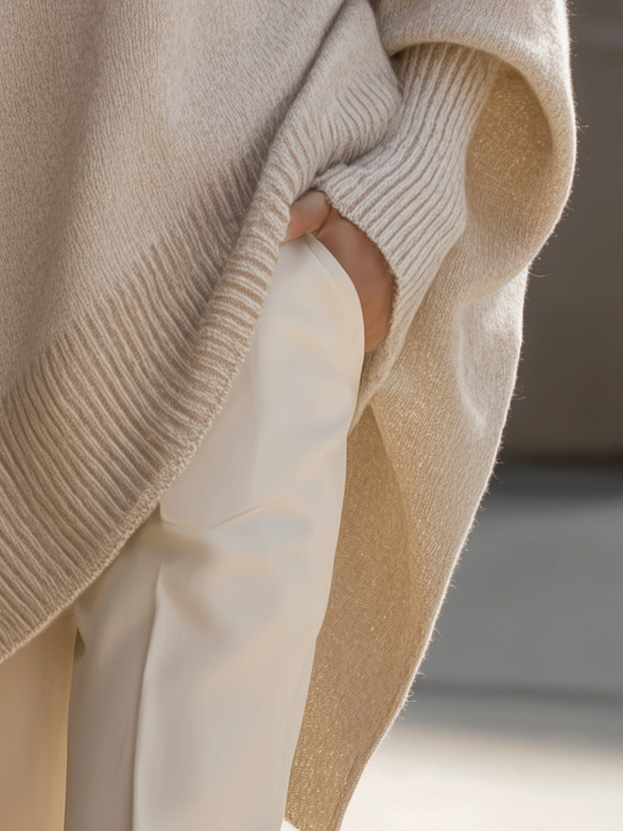 Cindy | Pull Poncho Élégant