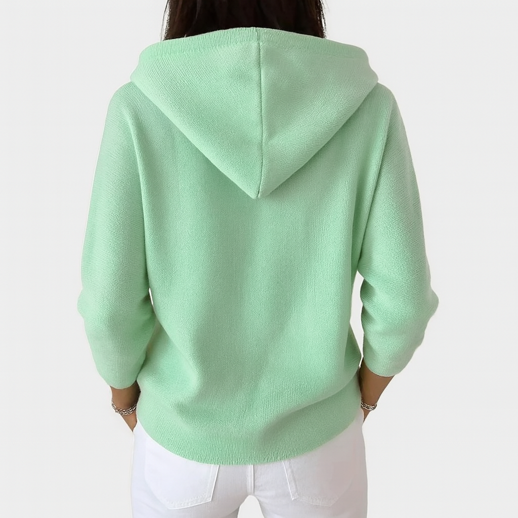 Ophélie | Cardigan Capuche Décontracté