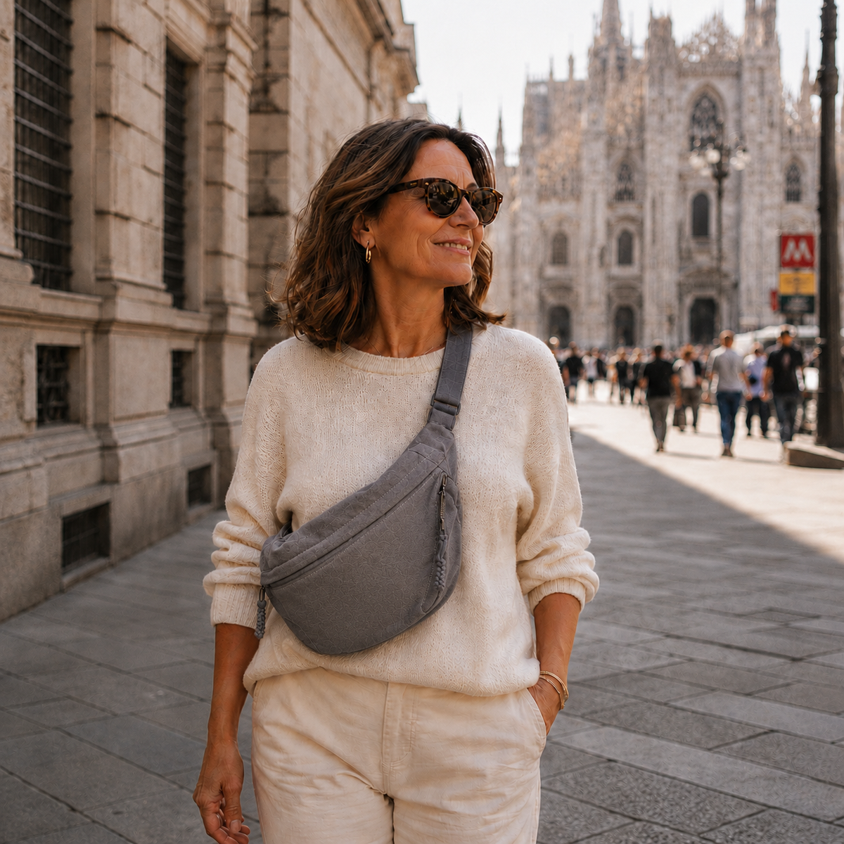 Chiara | Sac à bandoulière gris