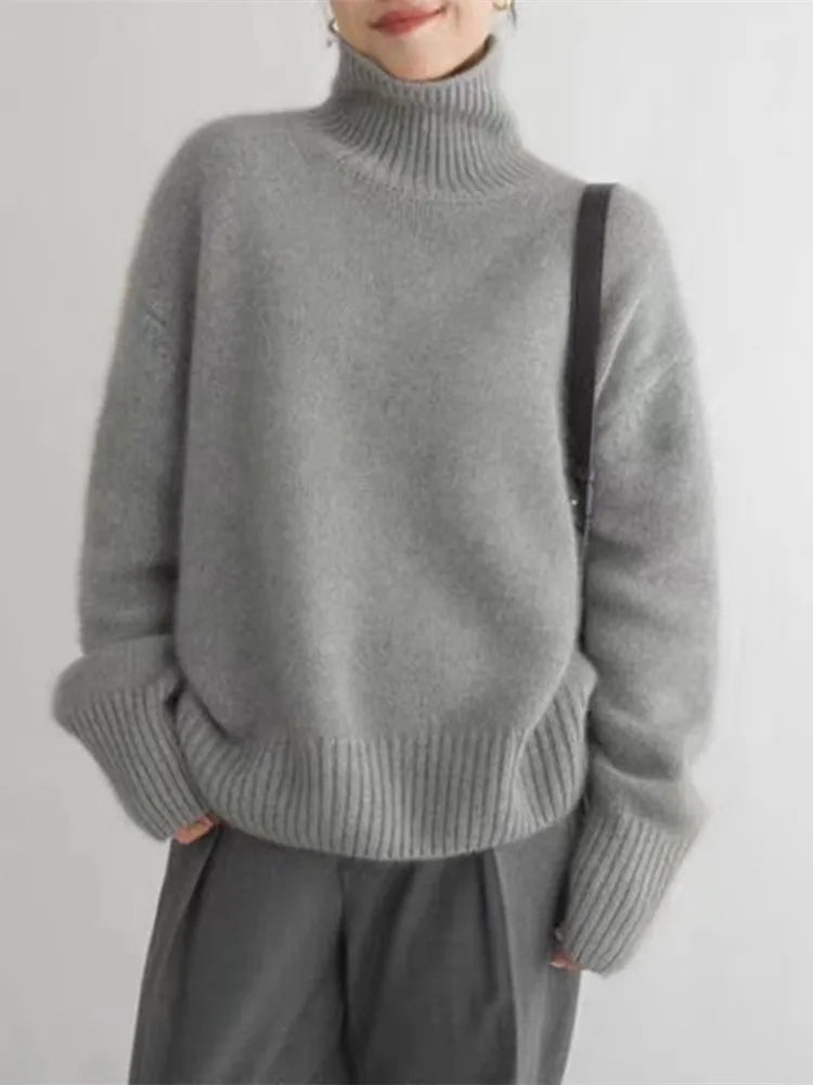 Clotilde | Pull Col Roulé Intemporel