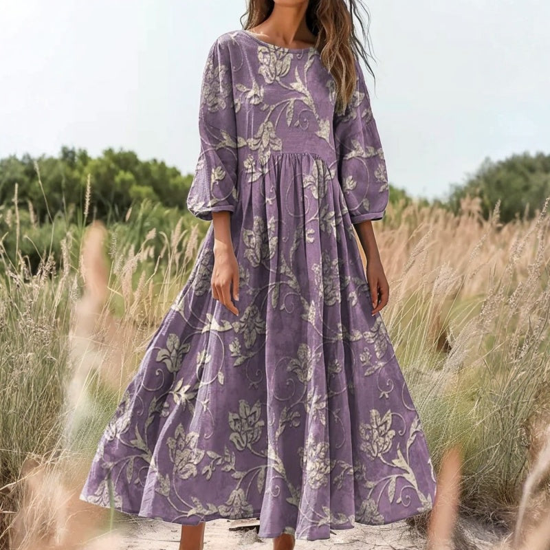Robe Vintage À Imprimé Floral