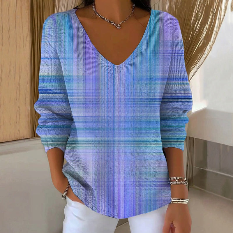 【Manches Longues】T-Shirt Dégradé Décontracté