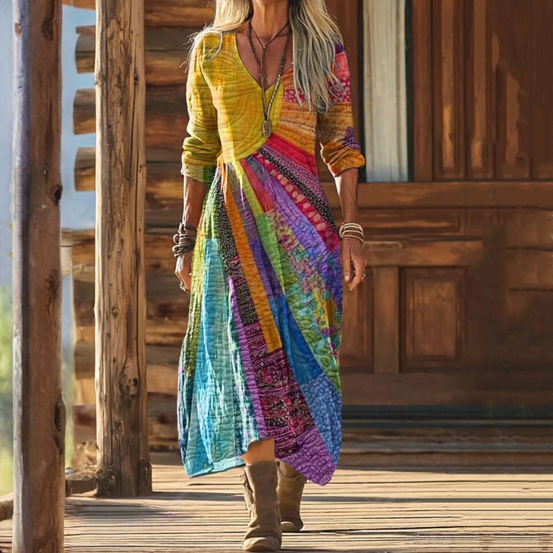 Robe Colorée Vintage