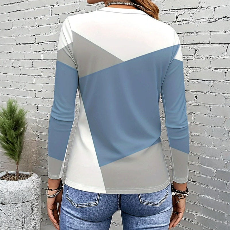 T-Shirt Décontracté À Blocs De Couleurs