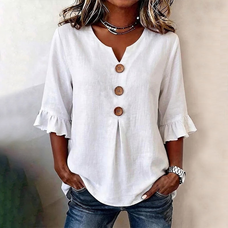 Blouse Décontractée Unie