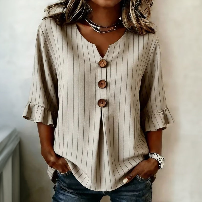 Blouse À Rayures Vintage