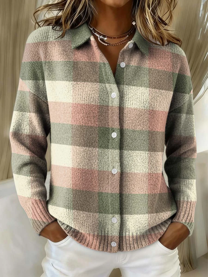 Maison Bellier  | Cardigan Carreaux Pastel Nicole