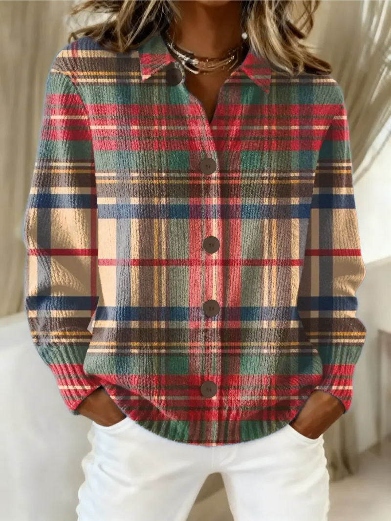 Maison Bellier  | Cardigan Chemise à Carreaux Colorés Marie