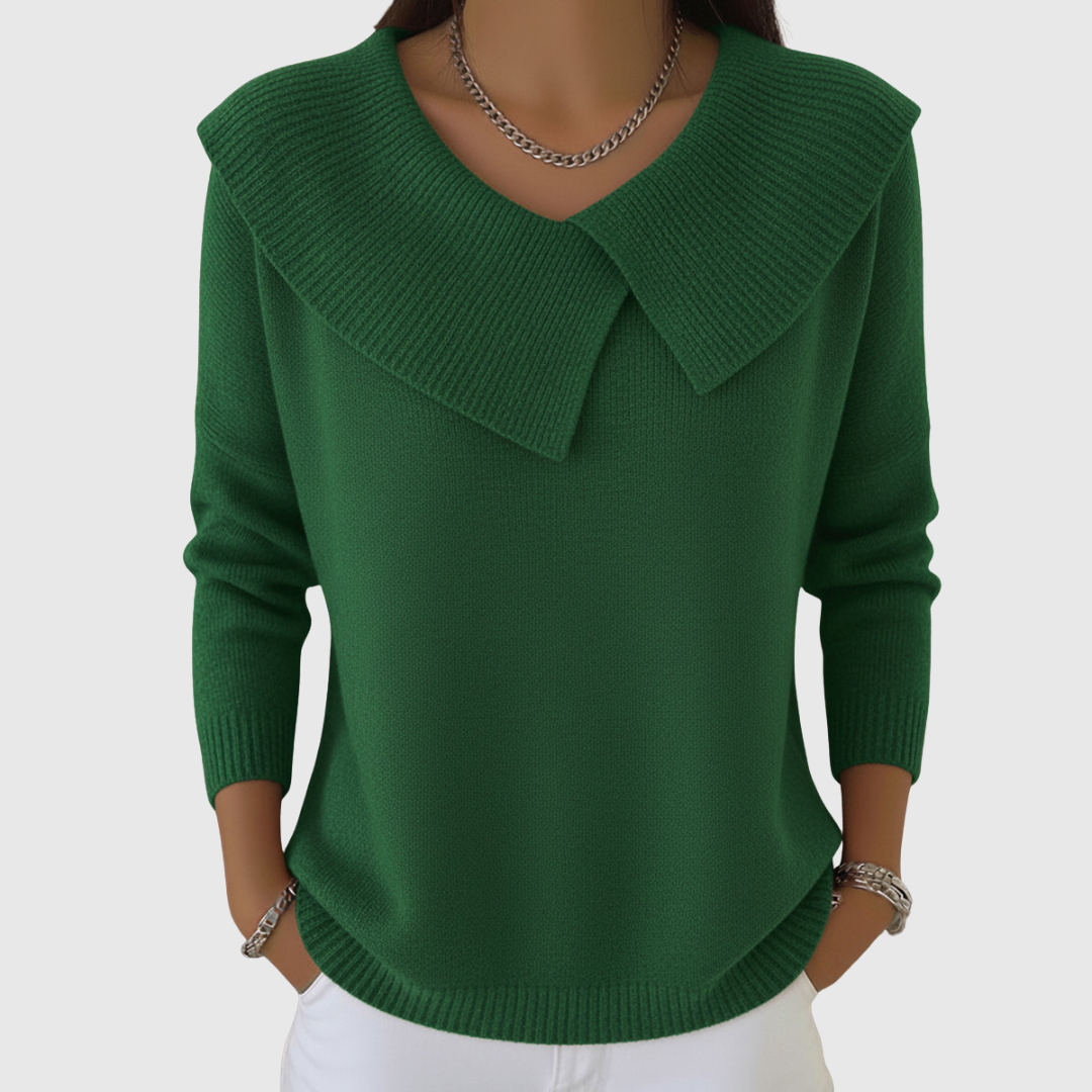 Aerie | Pull Col Large Élégant