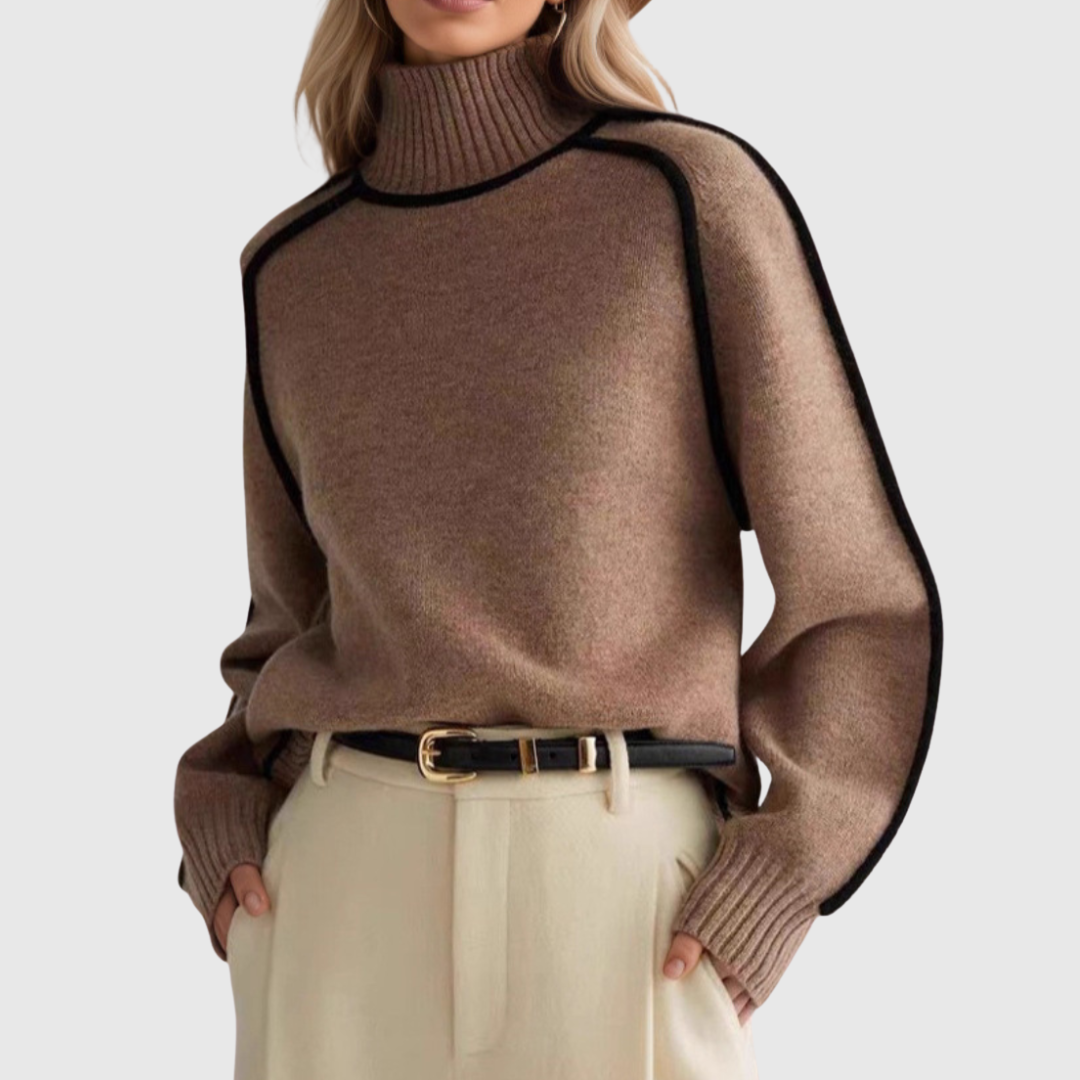 Thaïs | Pull Col Roulé Moderne