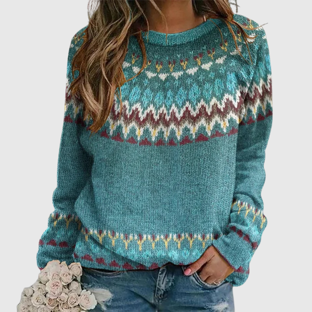 Regina | Pull Motif Intemporel