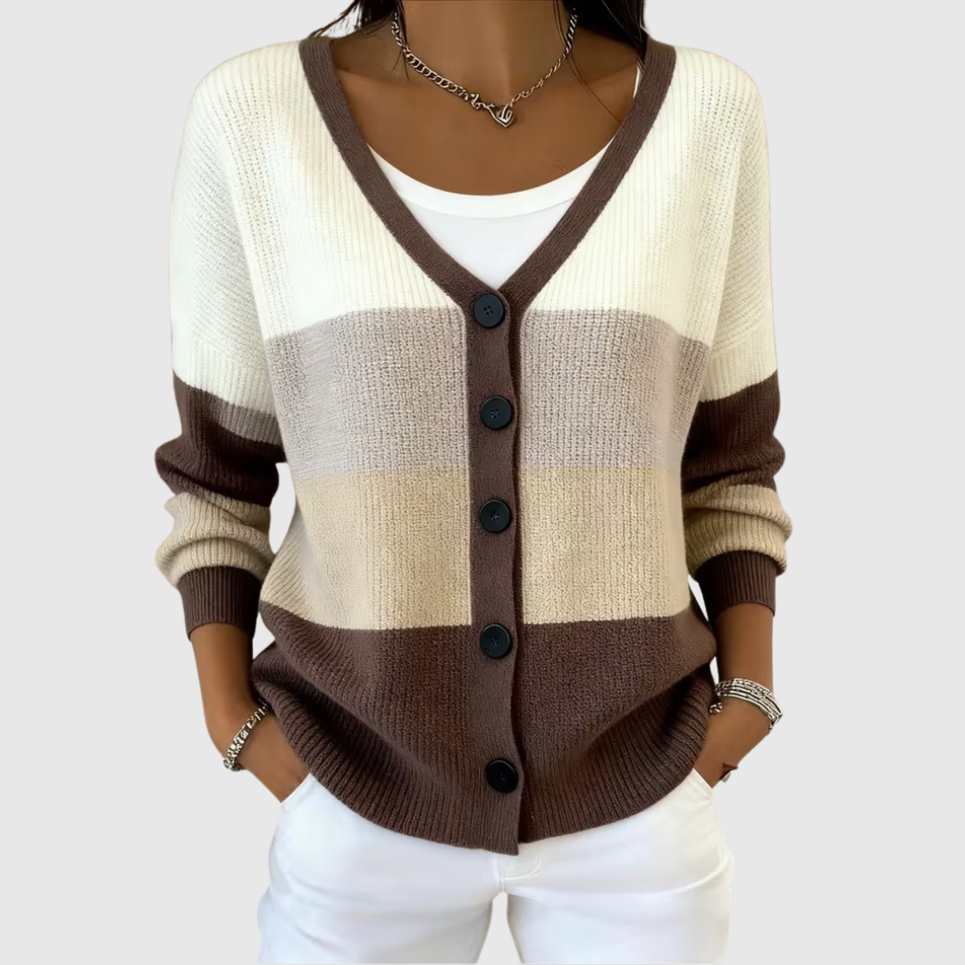 Mathilde | Cardigan Rayé Chic