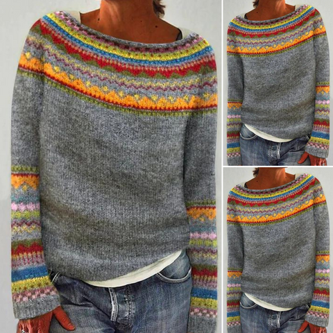 Céline | Pull Motif Nordique