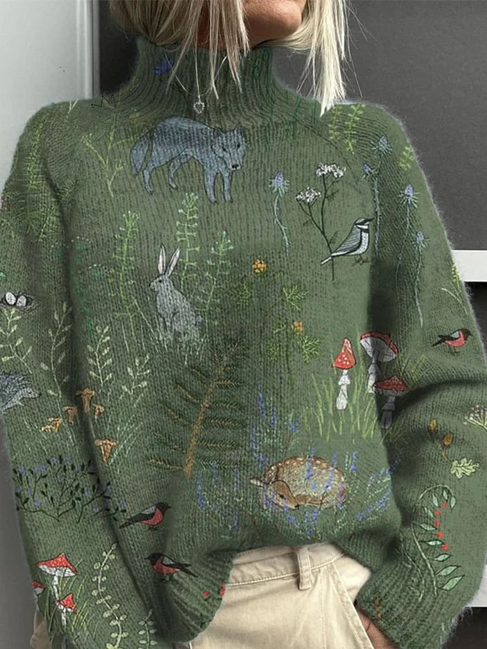 Élodie | Pull Illustré Nature