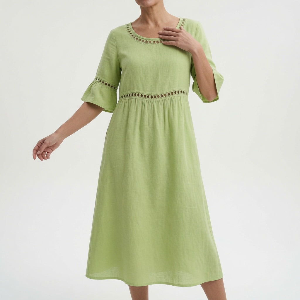 Lysévora™ — Robe midi fluide élégance estivale