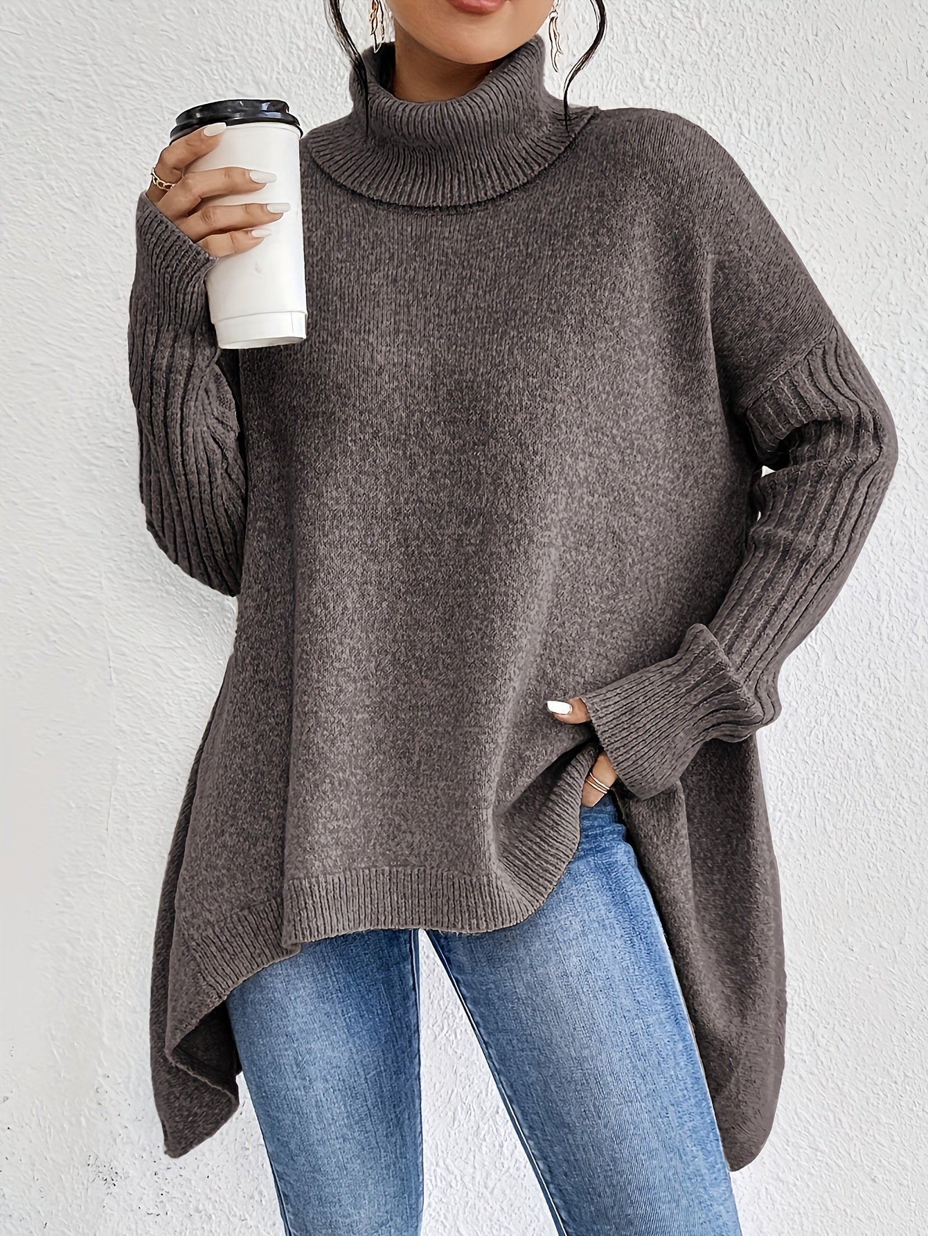 Gabrielle | Pull Col Roulé Ample