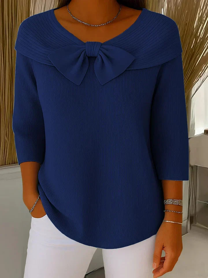 Apolline | Pull Nœud Élégant