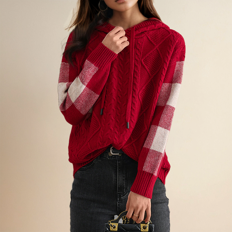 Margaux | Pull Capuche Texturé
