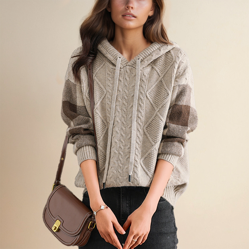 Margaux | Pull Capuche Texturé