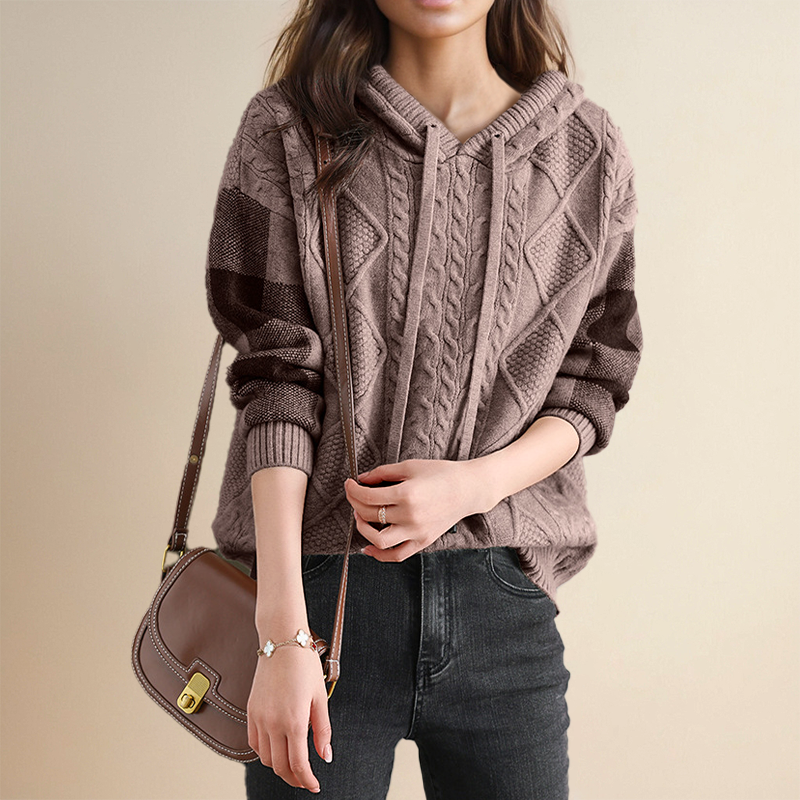 Margaux | Pull Capuche Texturé