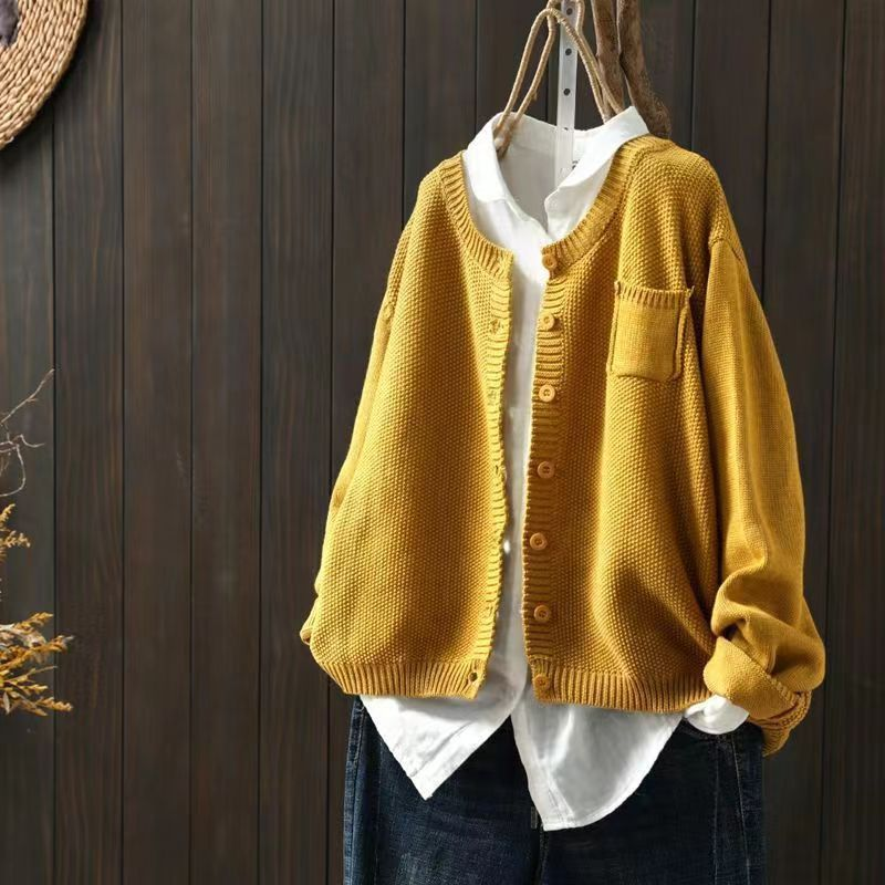 DELACROIX | Cardigan Maille Texturée Ample Brigitte