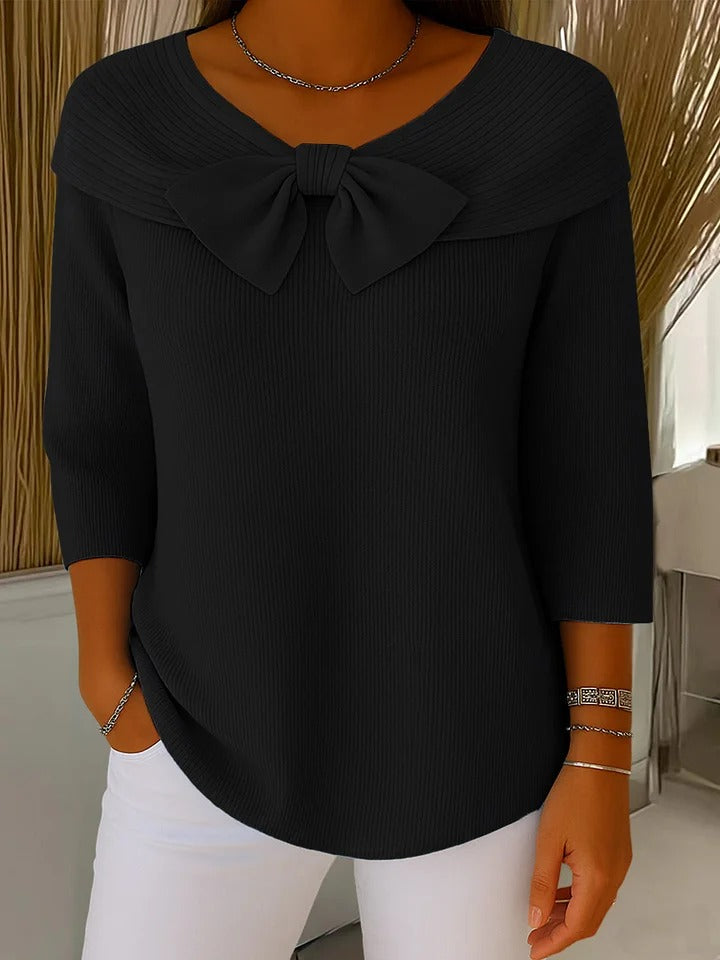 Apolline | Pull Nœud Élégant