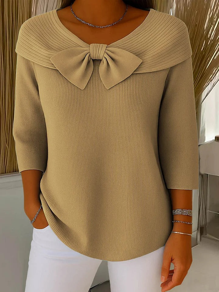 Apolline | Pull Nœud Élégant