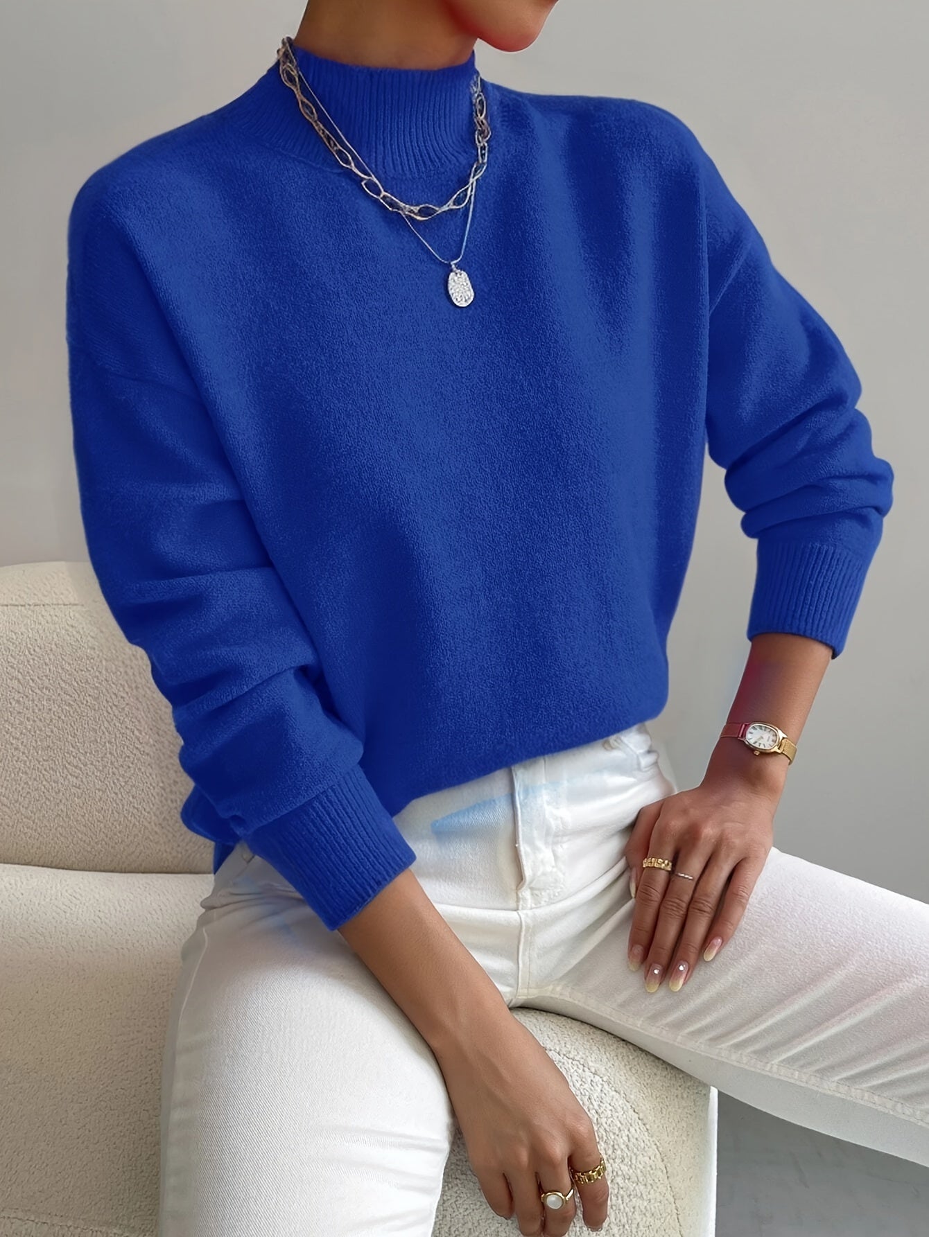 Léa | Pull Col Montant Doux