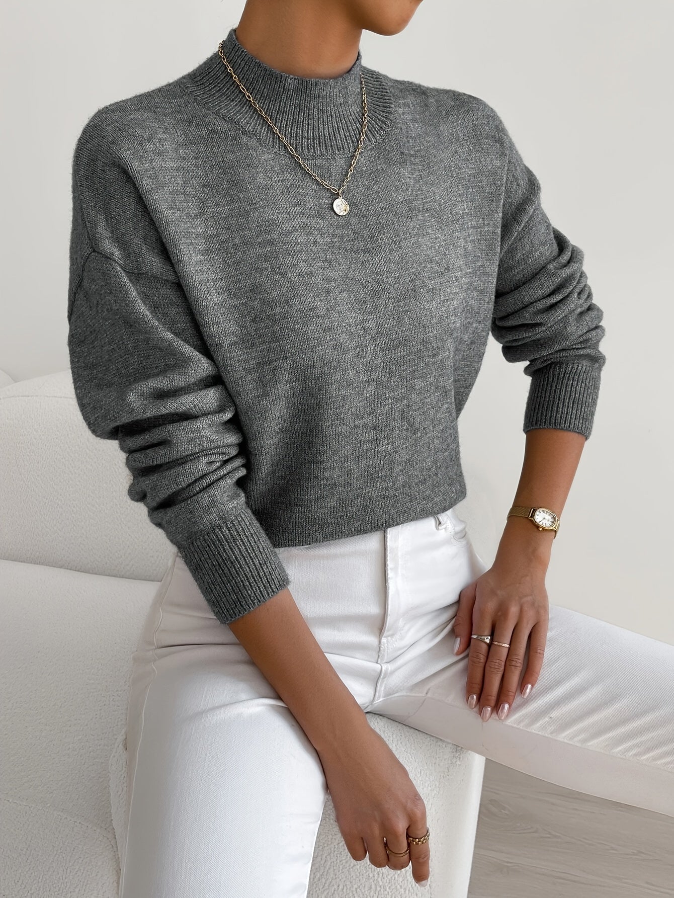 Léa | Pull Col Montant Doux