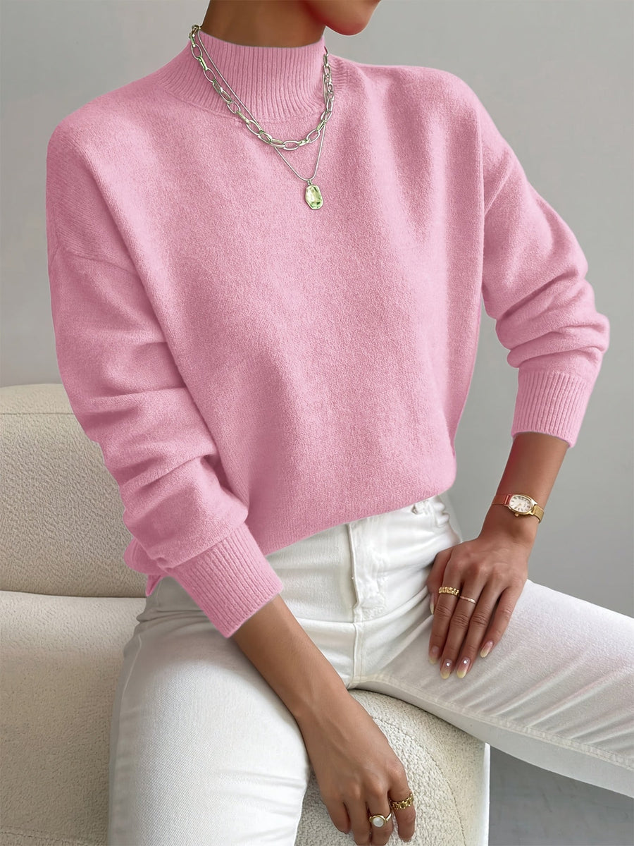 Léa | Pull Col Montant Doux