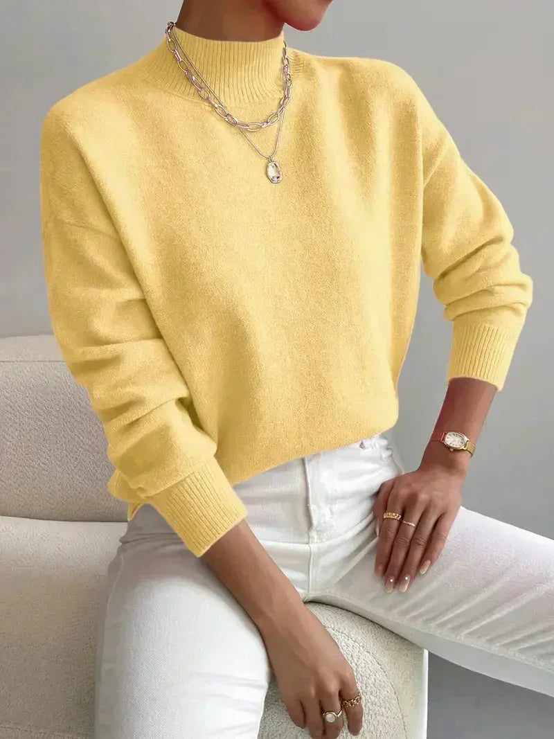Léa | Pull Col Montant Doux