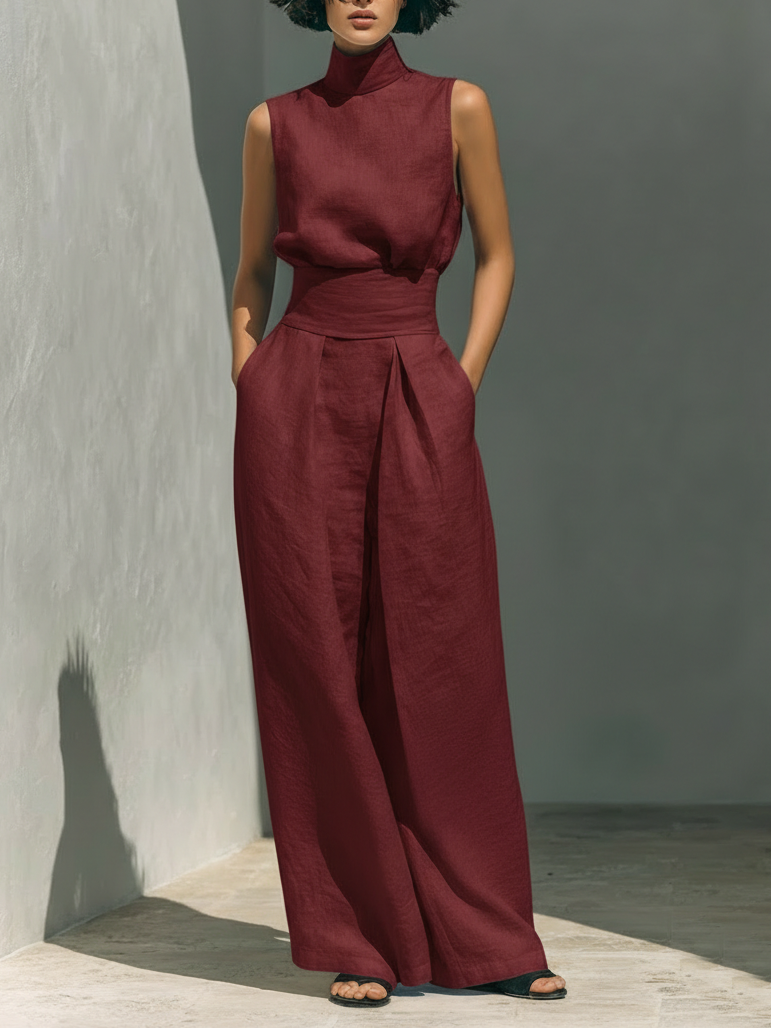 DELACROIX | Ensemble Large en Lin Élégant Ariana