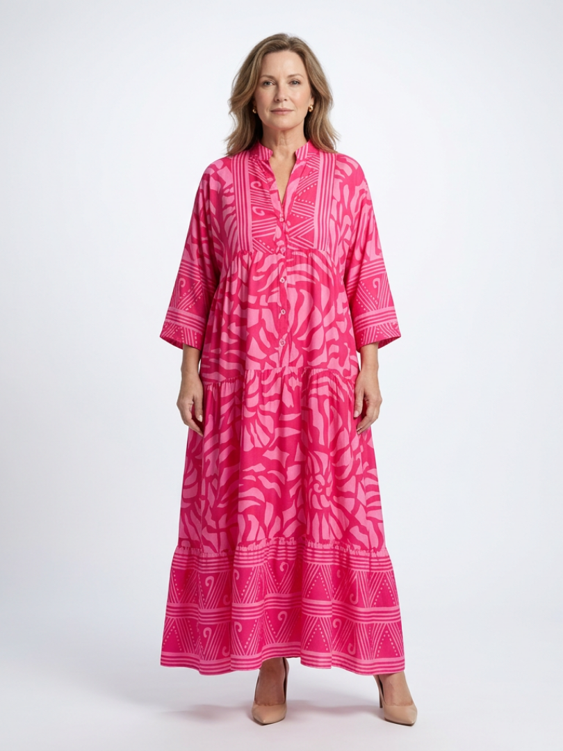 DELACROIX | Robe Midi à Boutons Marielle