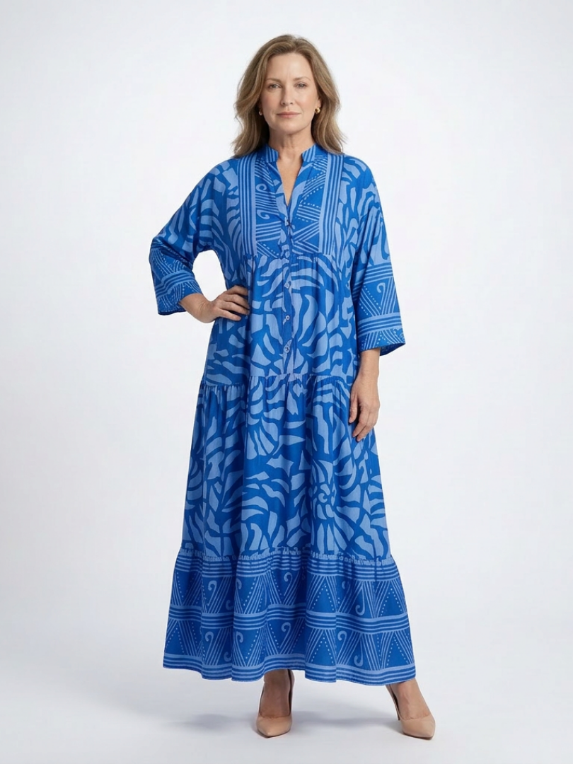 DELACROIX | Robe Midi à Boutons Marielle