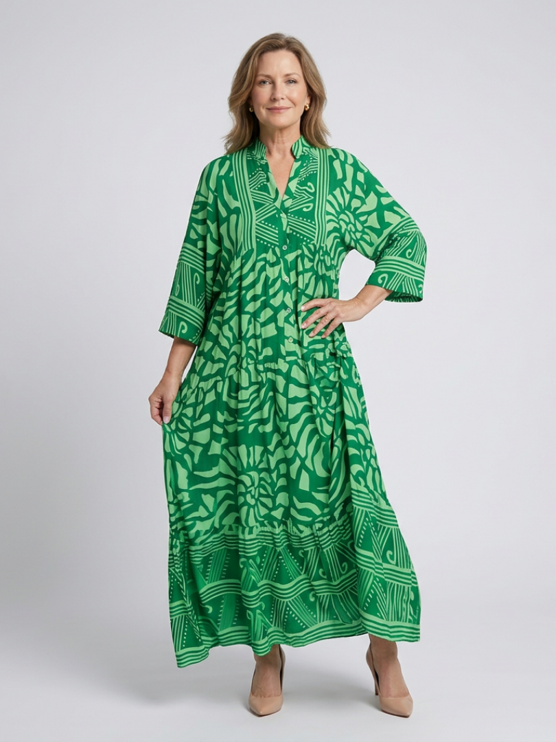 DELACROIX | Robe Midi à Boutons Marielle
