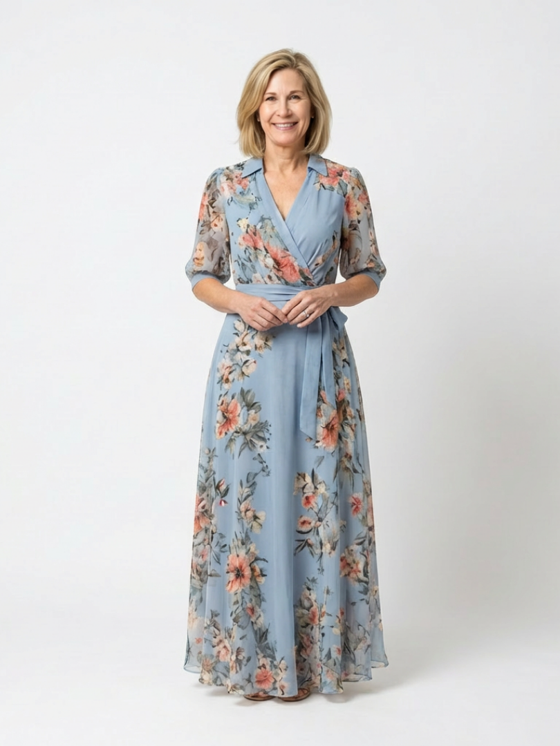 DELACROIX | Robe Maxi à Enveloppe Elowen
