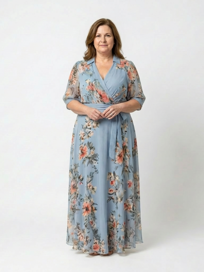 DELACROIX | Robe Maxi à Enveloppe Elowen