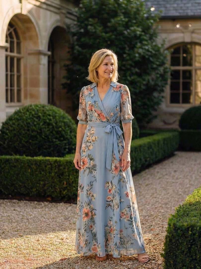 DELACROIX | Robe Maxi à Enveloppe Elowen