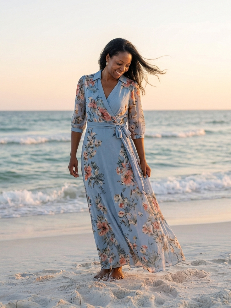 DELACROIX | Robe Maxi à Enveloppe Elowen